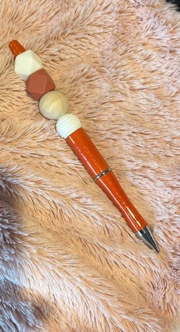 Oranje / Wit pen