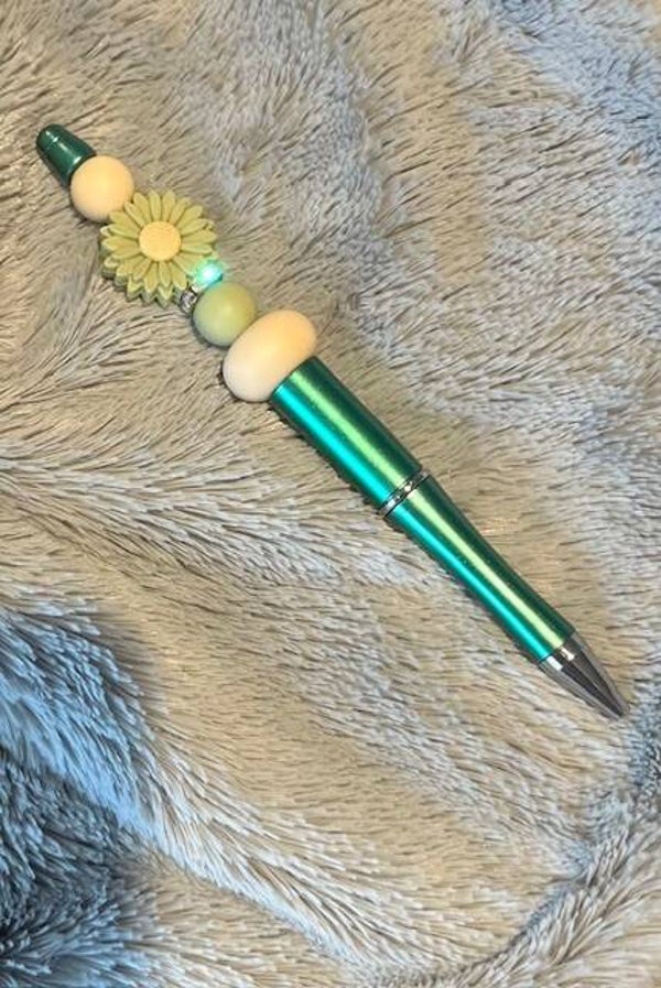 Groen / Beige pen