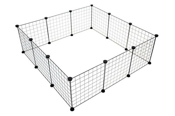 Modulair verblijf kleine zoogdieren Zwart