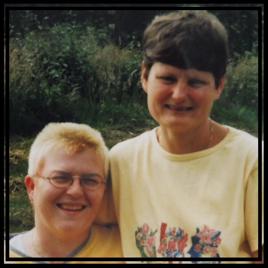 Samen met Joke circa 1998