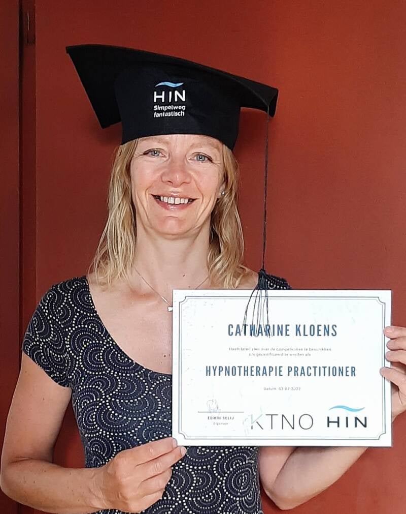 Catharine Kloens, eigenaar van Angstvrij met Kloens met diploma 