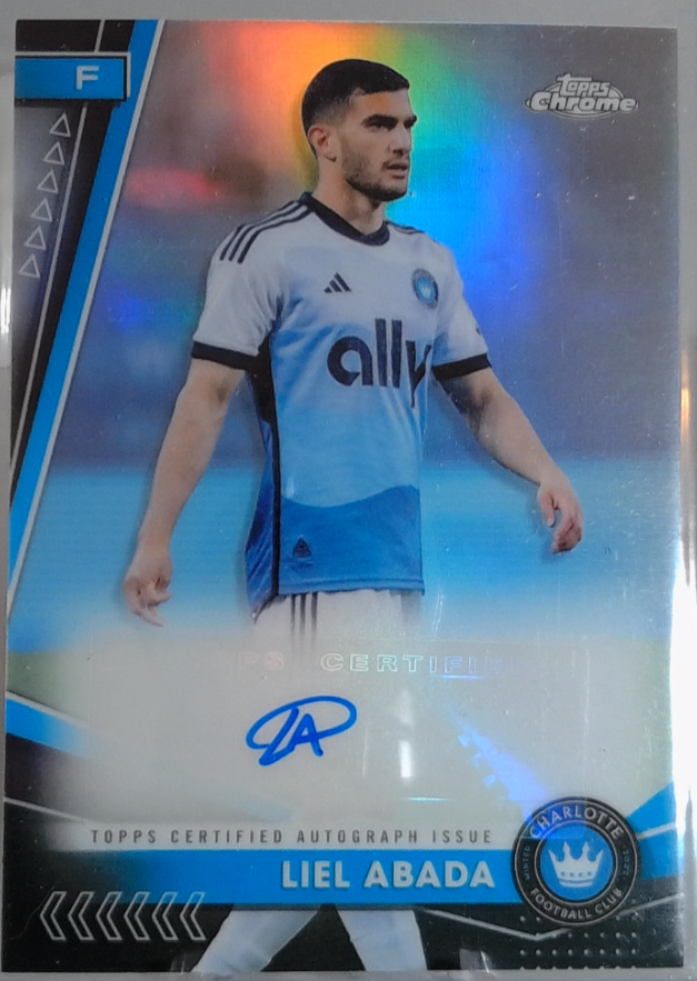 Liel Abada topps chrome auto