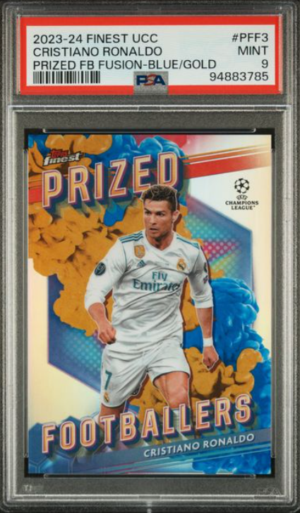 Cristiano Ronaldo Prized FB Fusion Blue/Gold PSA 9