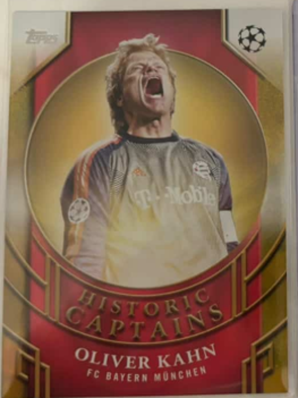 Oliver Kahn Historic Captains Gold /50 24-25 topps UCC