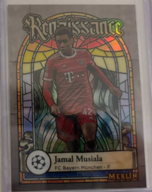 Jamal Musiala Renaissance case hit 22-23 topps merlin