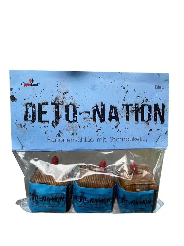 Deto-Nation 3er Pack Kubische Kanonenschläge "Pyroland" F2 (F)