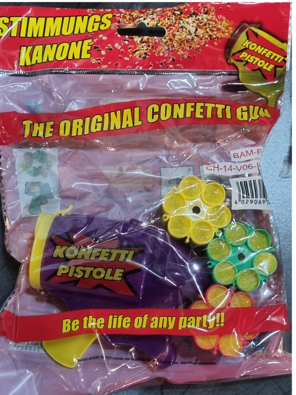 yy Konfettipistole mit 3 x 6er Patronen F1 (H)