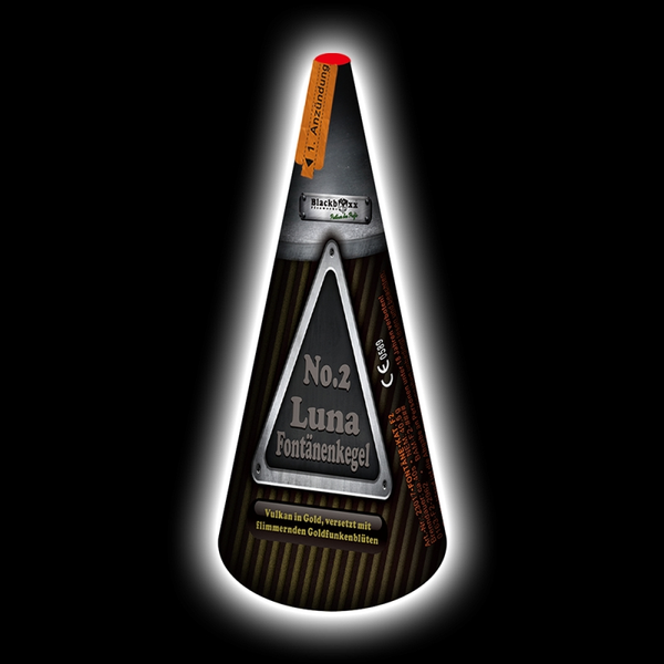 yy LUNA-Fontänenkegel No.2 "Blackboxx" F2 (G)