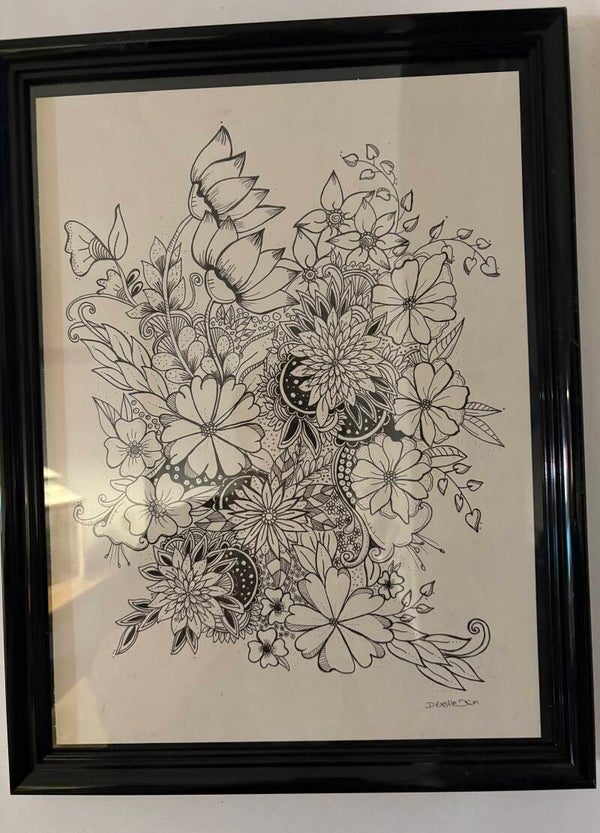 Workshop relaxing doodlen bloemen 19 okt of 9 nov