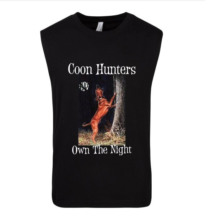 "Coon Hunters Own The Night" Men's Bella + Canvas Muscle Tank