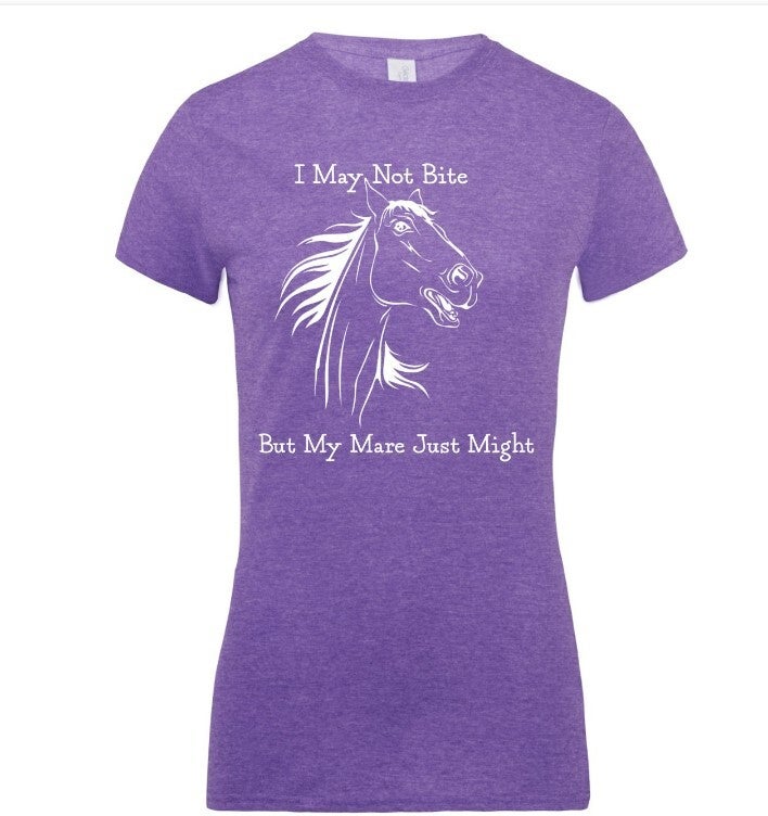 "I May Not Bite" Gildan® Softstyle Women's T-Shirt