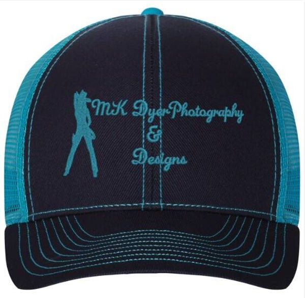 "Cowgirl Silhouette" Mega Cap Heavy Cotton Twill Front Trucker Cap