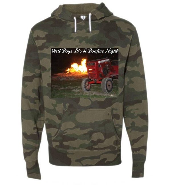 "Bonfire Night" Independent Trading Co. - Lightweight Hooded Sweatshirt
