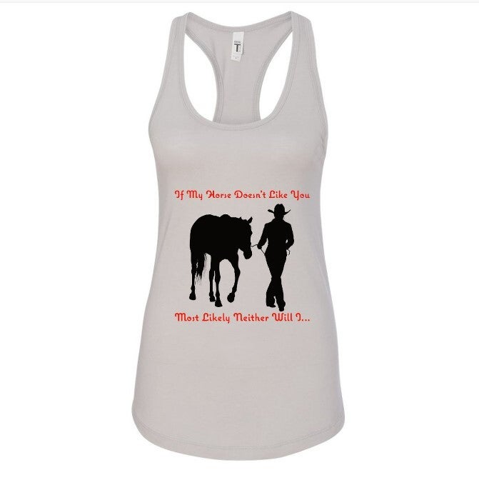 "Don't Like You" Next Level™ Women's Ideal Racerback Tank