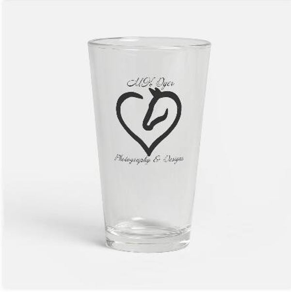 Logo Engraved Pint Glass