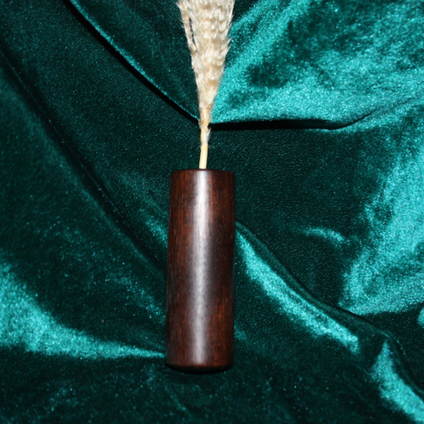 African Wenge Hanging Bud Vase -01247