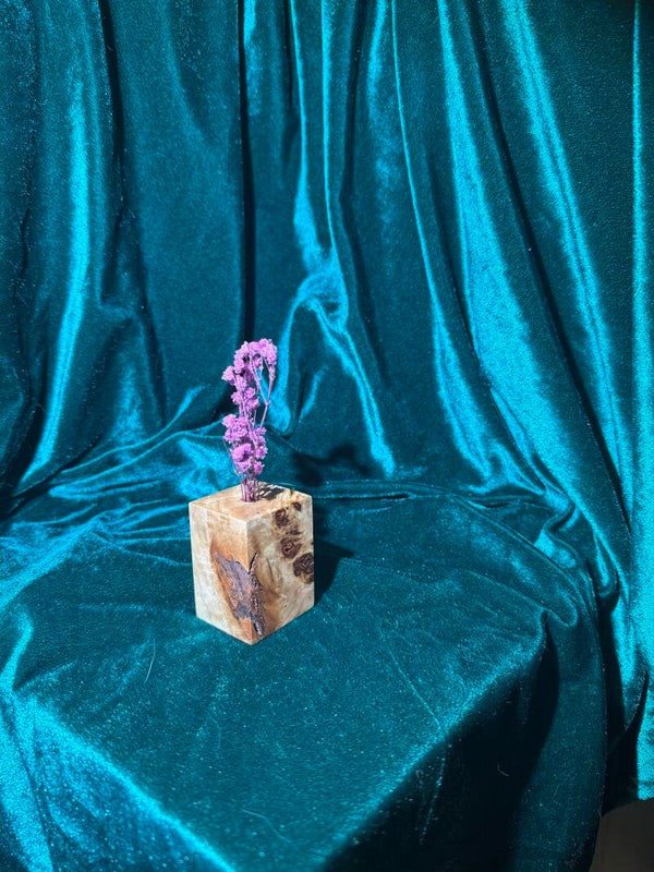 Poplar Burl Bud Vase -01288