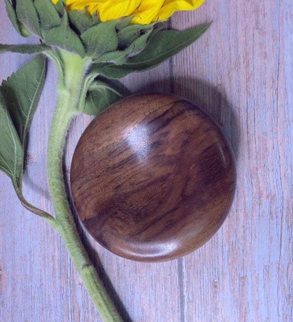 Pillow trinket dish - Figured Black Walnut