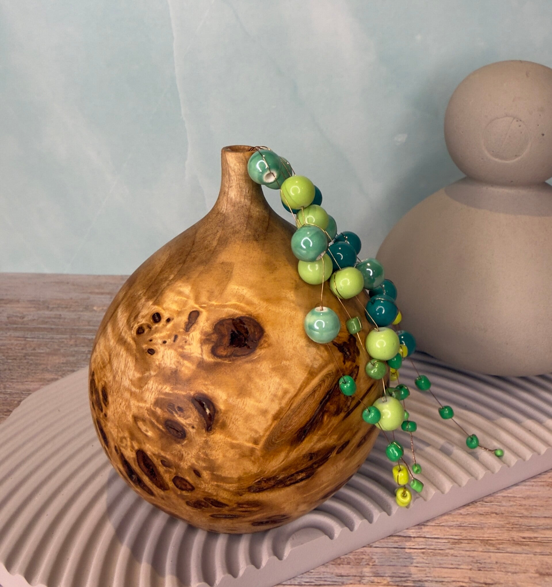 Dried Bud Vase - Poplar Burl