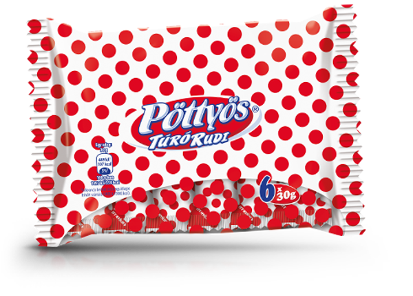 Pöttyös túrórudi  6x30g