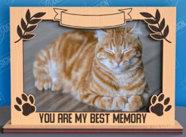 Cat Memorial Picture Frame