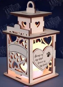 memorial lantern - Paw