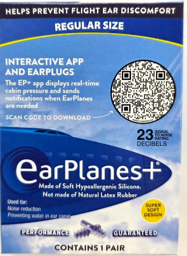 Airplane plugs to help regulate air pressure whilst flying