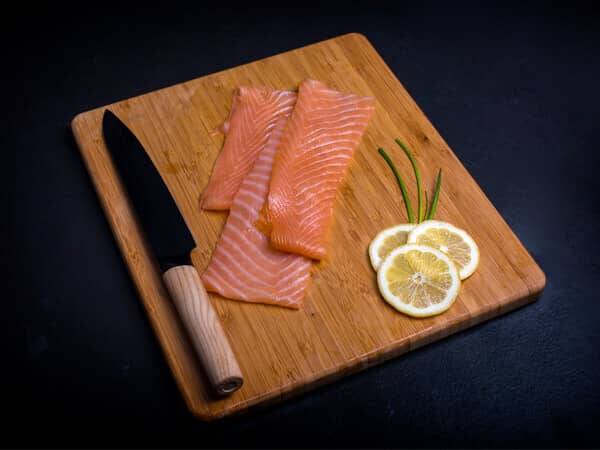 Koud gerookte zalm á 200 gram