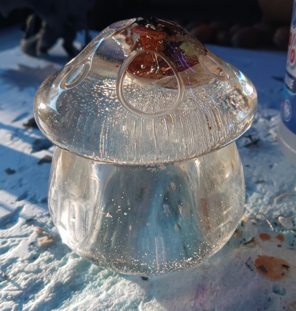 resin mushroom jar