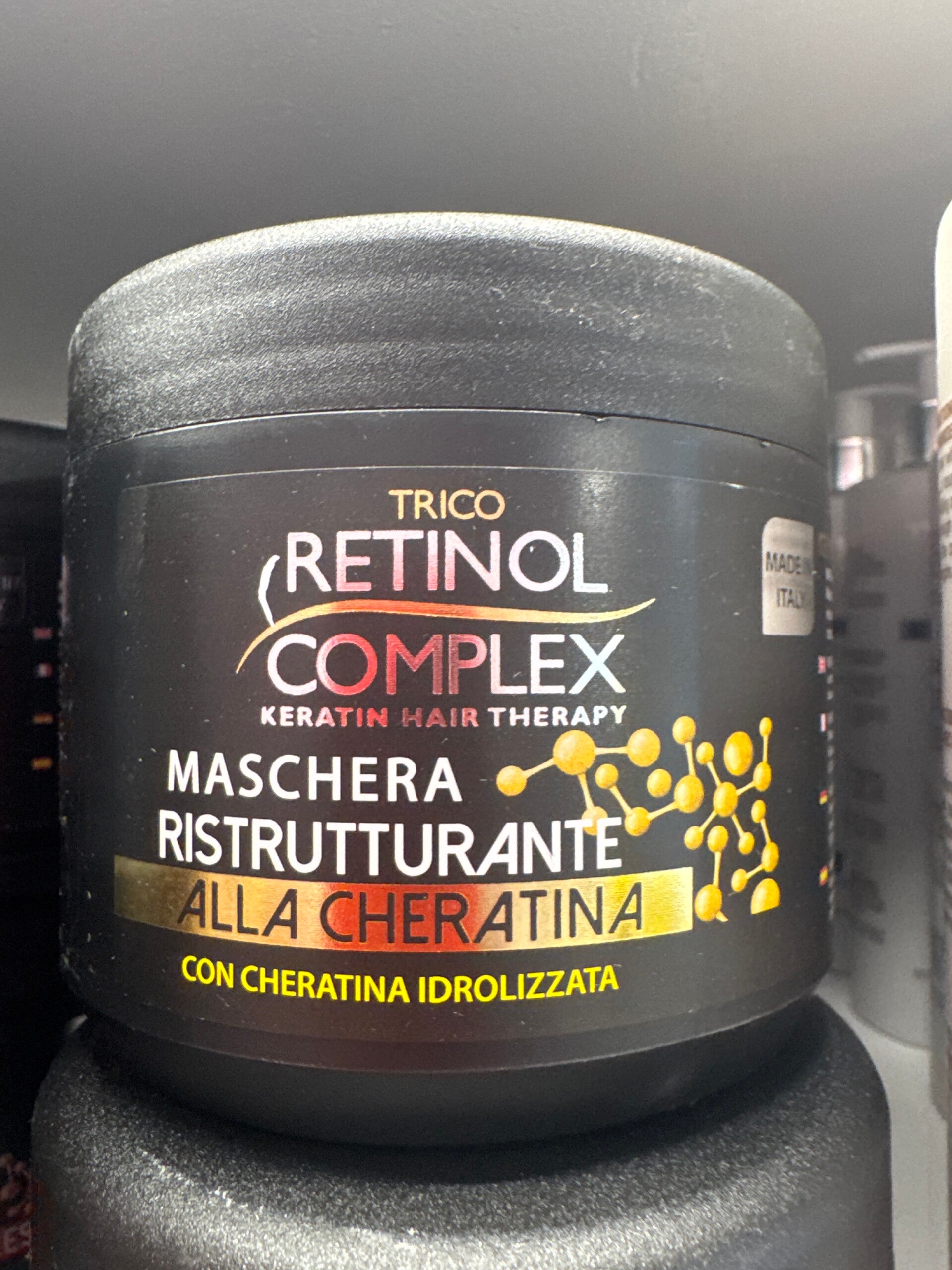 MASCHERA CAPELLI RETINOL COMPLEX CHERATINA  500 ML