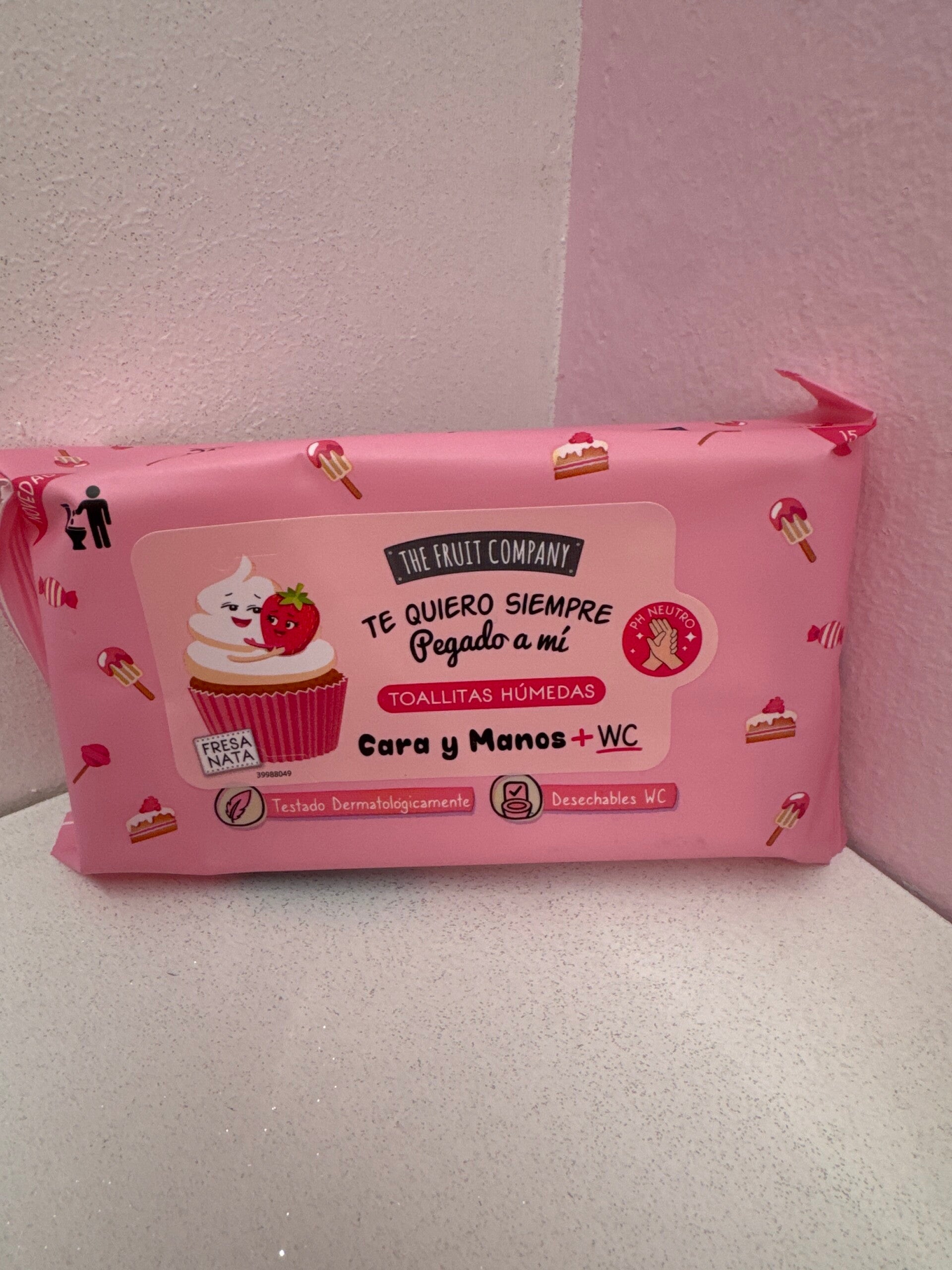 SALVIETTE MANI THE FRUIT COMPANY PANNA E FRAGOLA