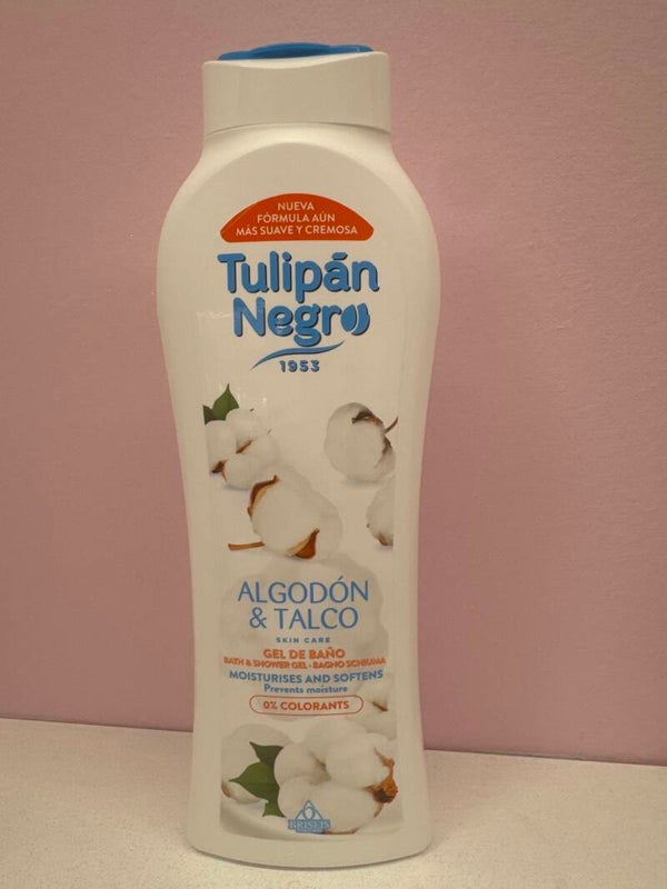 BAGNOSCHIUMA TULIPAN NEGRO TALCO E COTONE