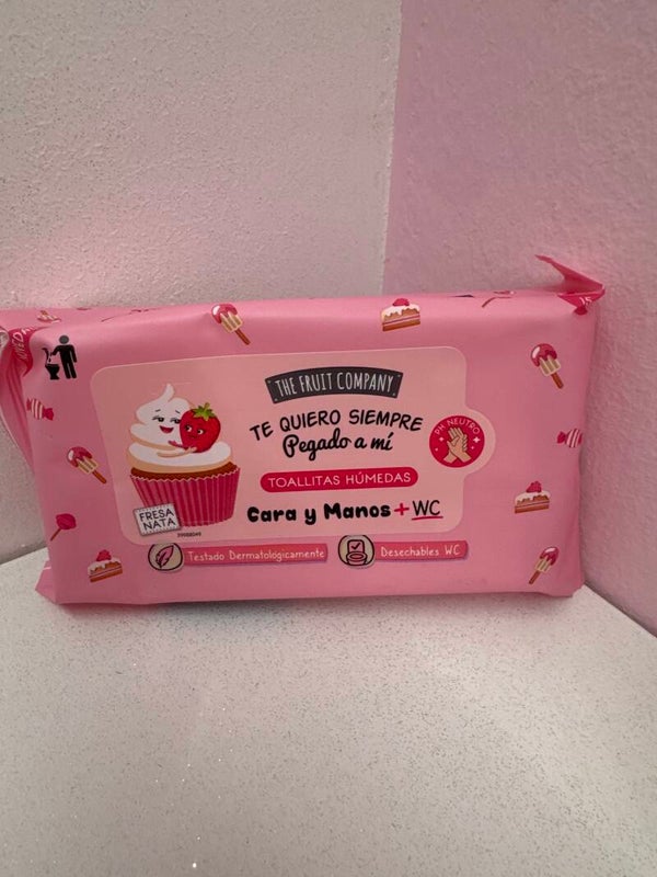 SALVIETTE MANI THE FRUIT COMPANY PANNA E FRAGOLA