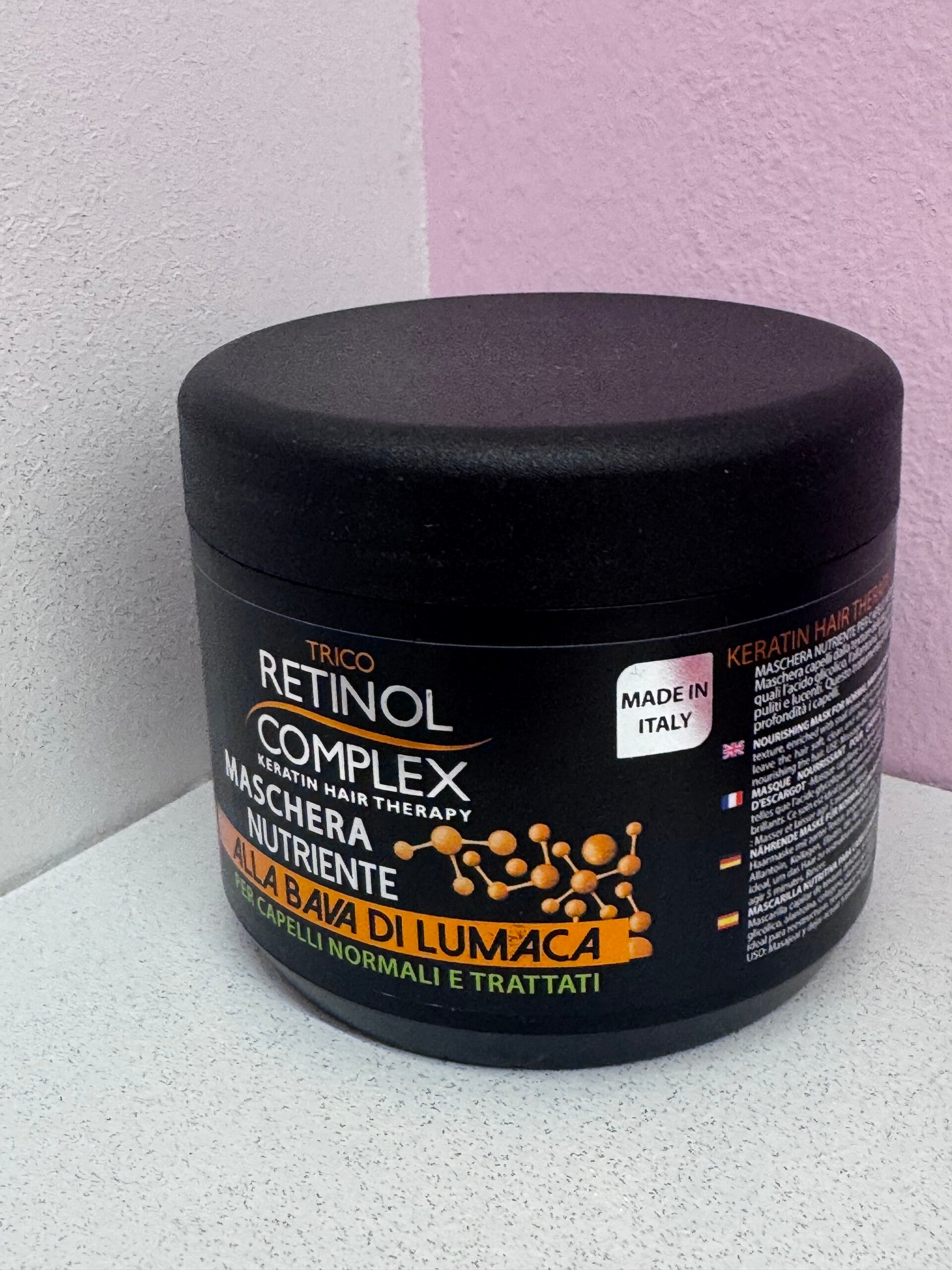 MASCHERA CAPELLI RETINOL COMPLEX BAVA DI LUMACA  500 ML