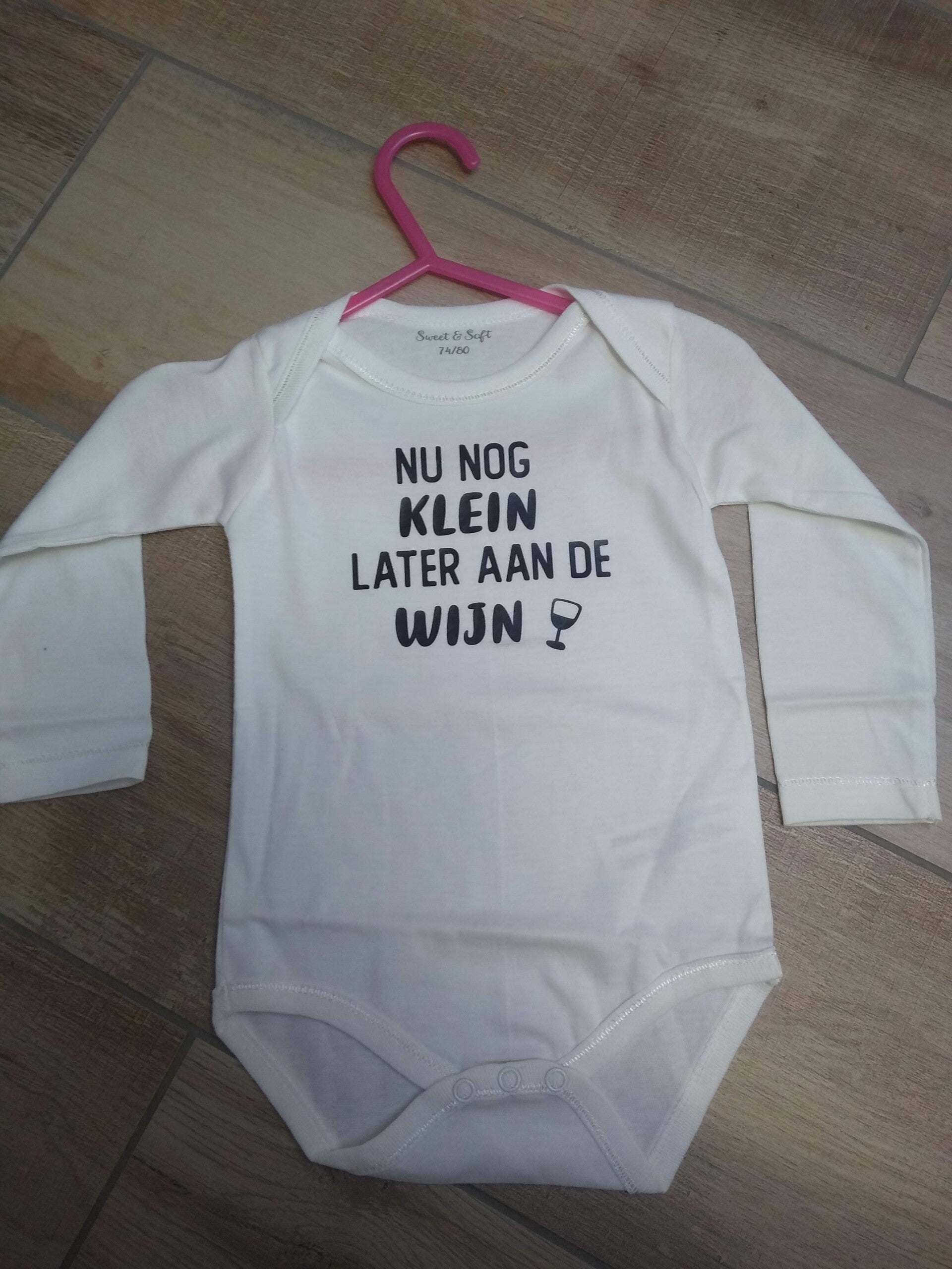 Rompertje 'Nu nog klein, later aan de wijn'