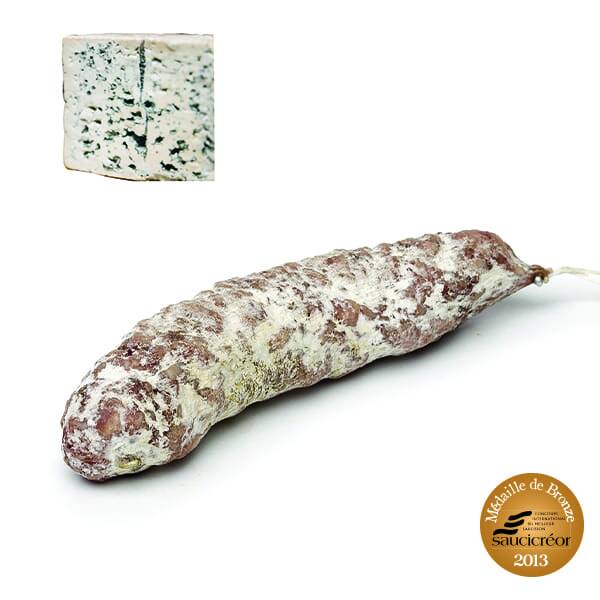 Saucisson Sec au Bleu d'Auvergne - Fabrication Artisanale en Auvergne | Saucifl'Art
