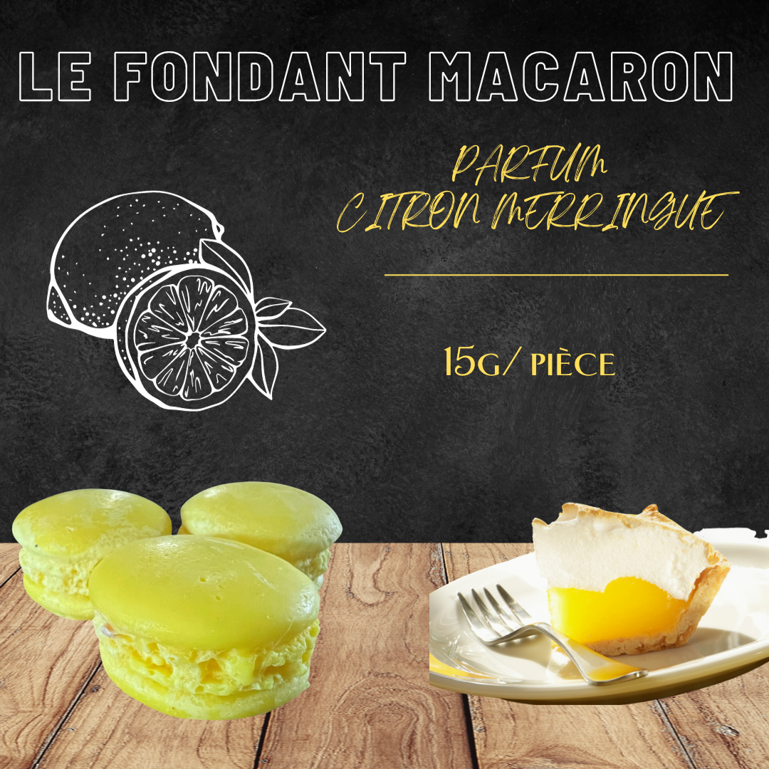 le fondant parfumé macaron citron merringué
