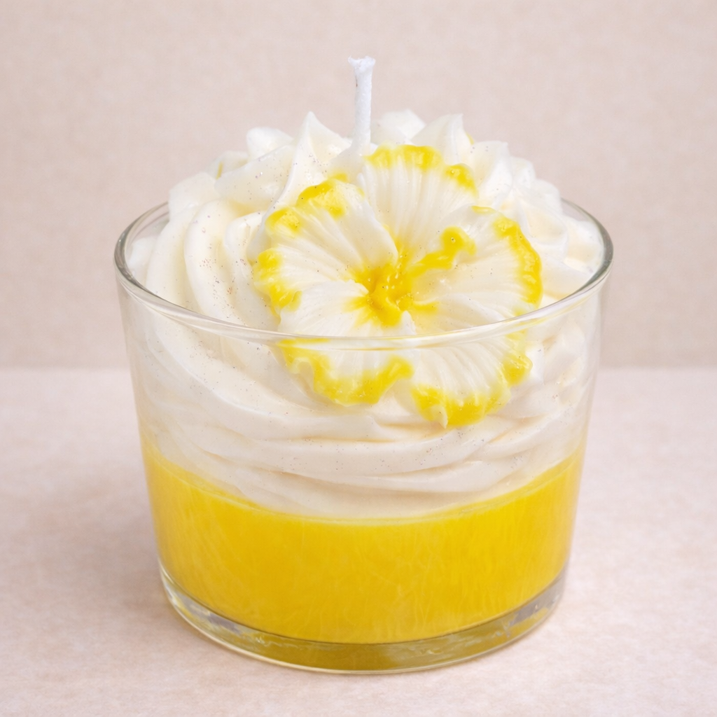 La bougie gourmande fleur de monoï