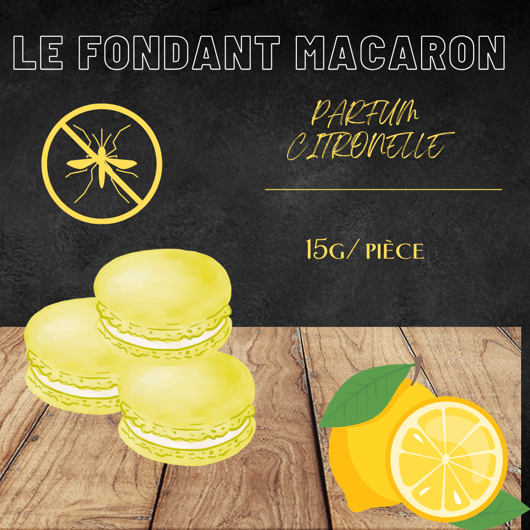 le fondant parfumé macaron citronnelle