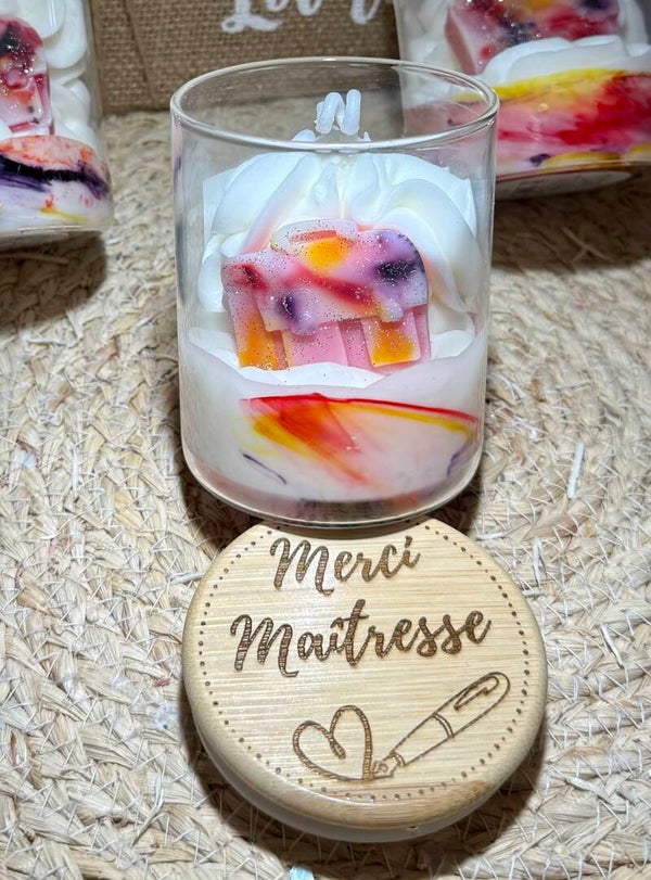 La bougie Merci Maîtresse 👩‍🏫 🖋️