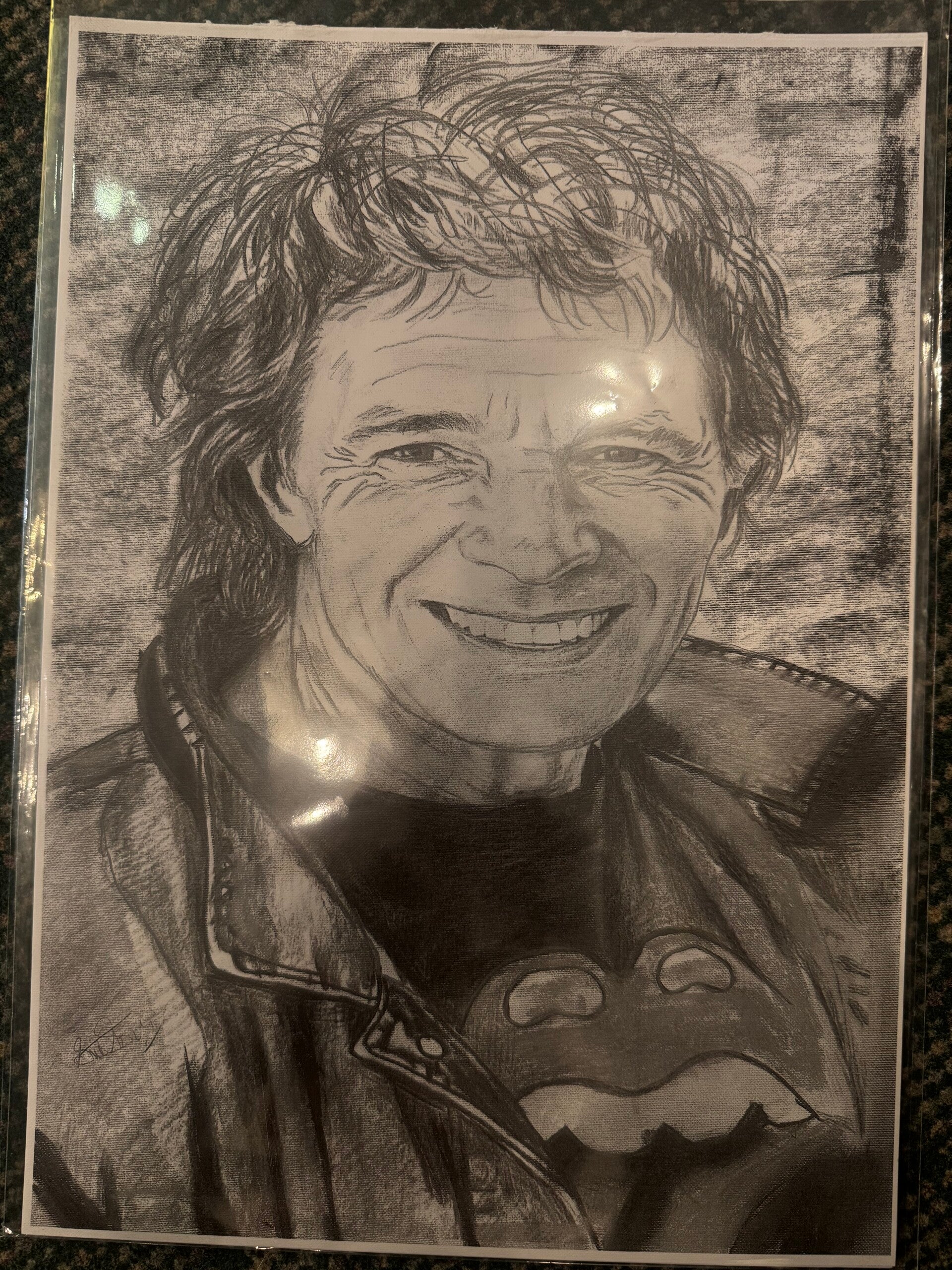 Signed hand drawn cast pictures