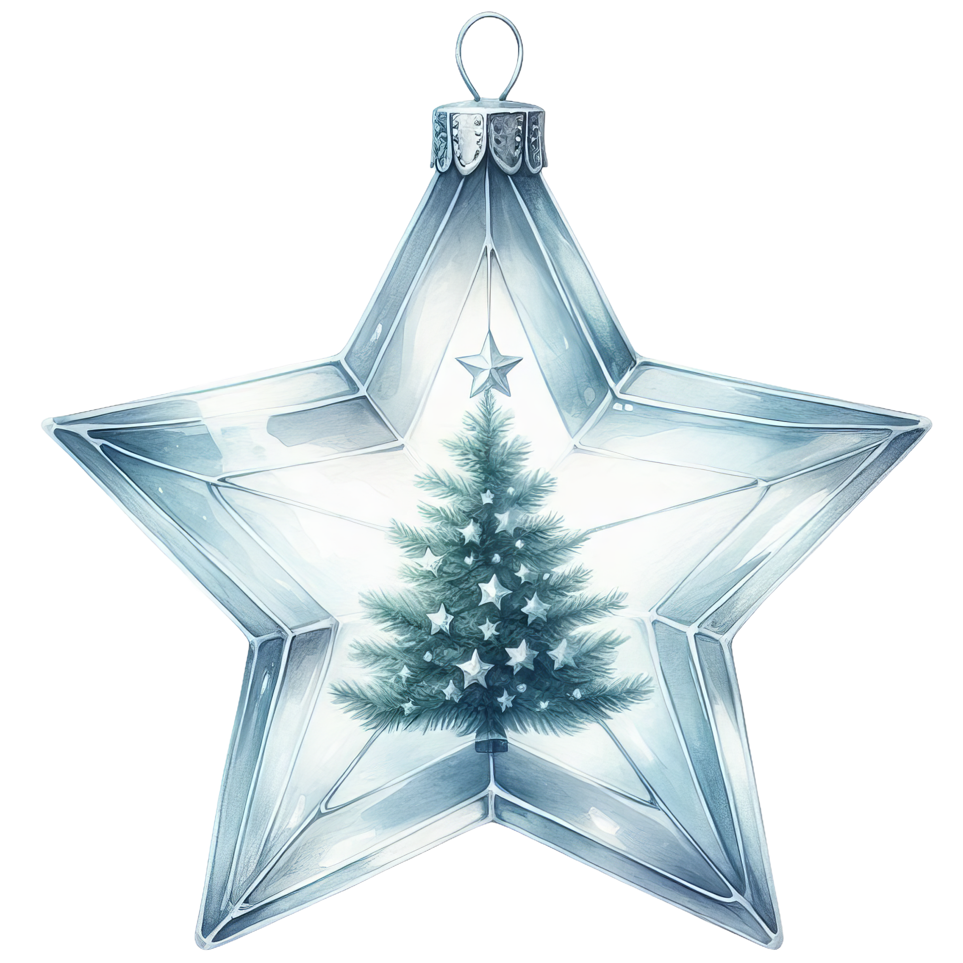 🪄 Bügelbild „Sternaufhänger Christbaum“ – festliches Deko-Motiv zum Aufpressen