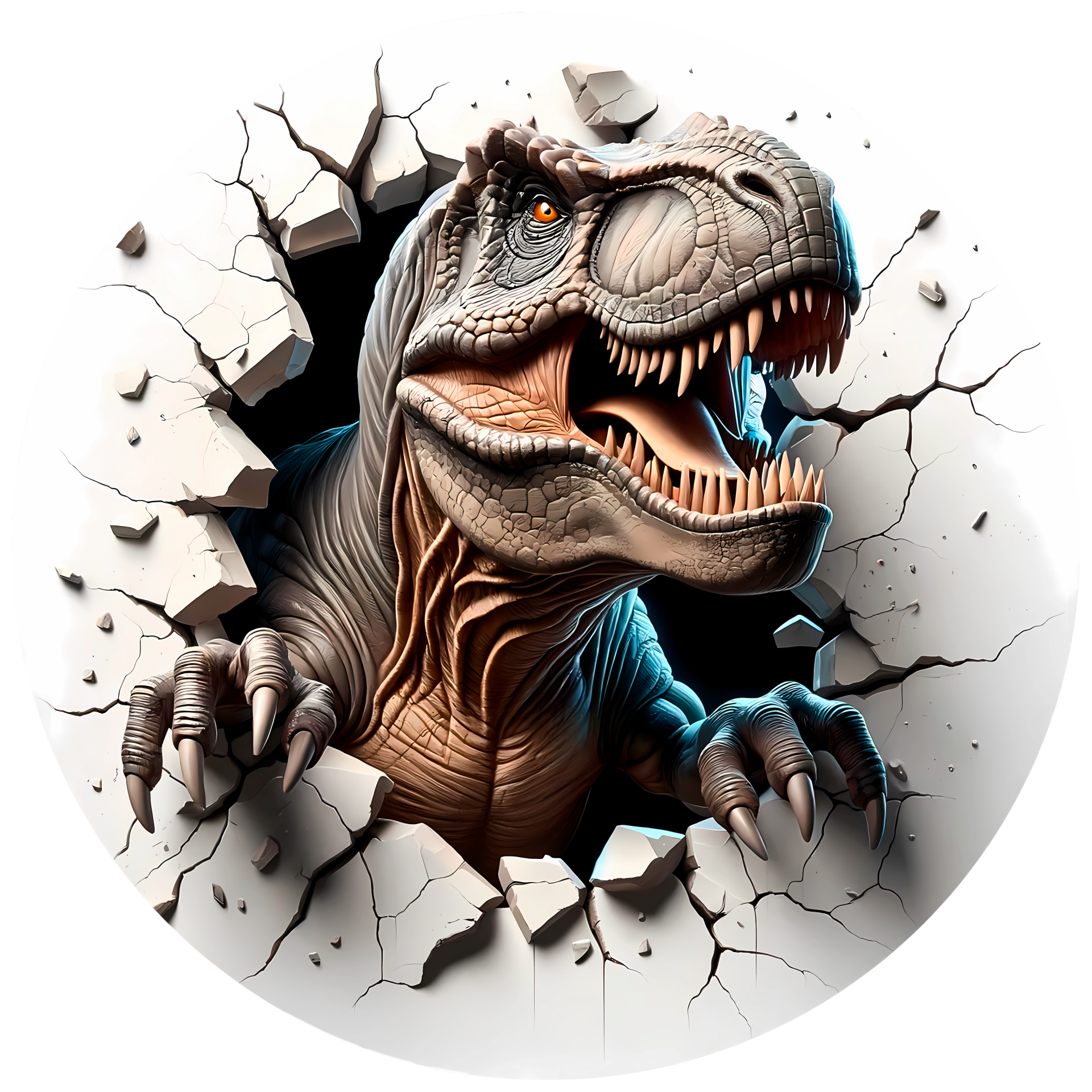 🪄 DTF-Bügelbild „T-Rex“ – fertiges Dinosaurier-Motiv zum Aufpressen