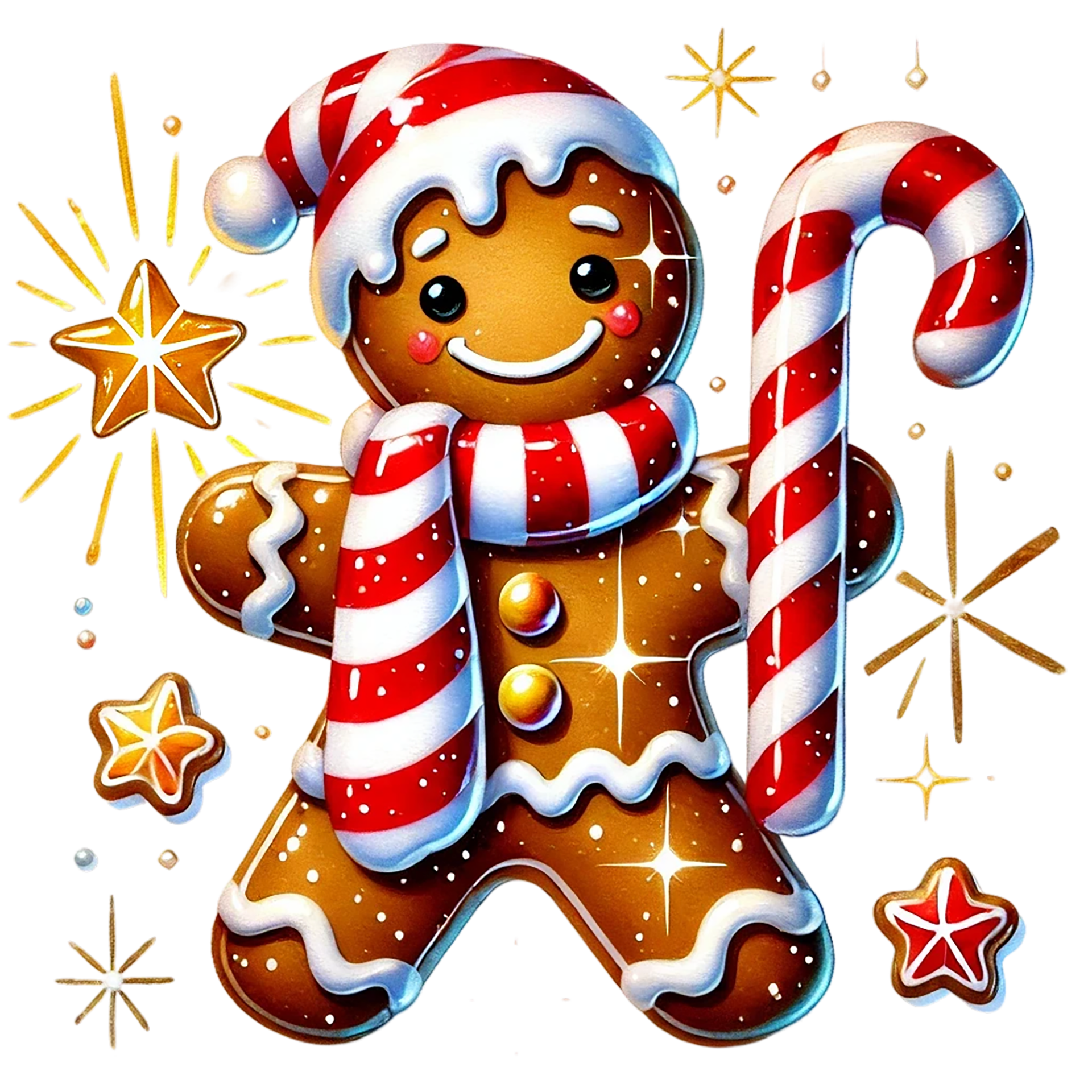 🪄 Bügelbild „Lebkuchenmann“ – süßes DTF-Motiv zum Aufpressen