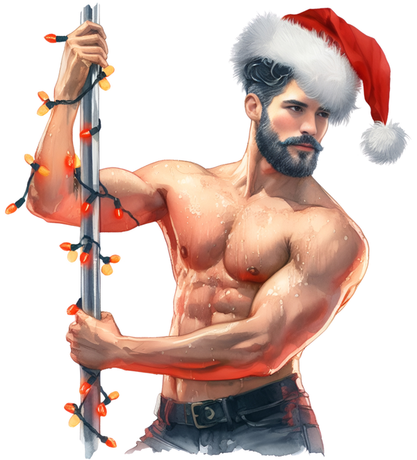 🪄 DTF Bügelbild „Sexy Nikolaus 1“ – freches Motiv zum Aufpressen