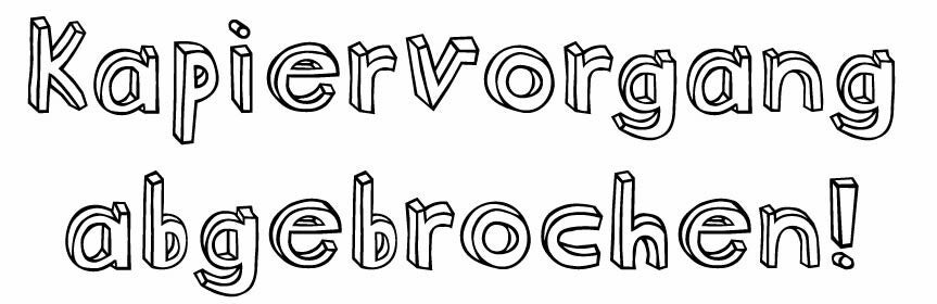 🎨 Plottdatei „Kapiervorgang abgebrochen“ – cooles Statement zum Selbermachen