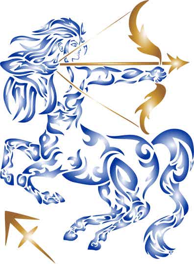 ✨ Bügelbild „Schütze“ – elegantes Sternzeichen zum Aufpressen