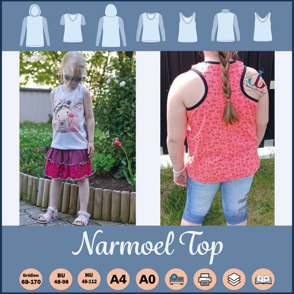✂️„Narmoel“ Top (Größe 68–170) – A4-Datei für deinen Drucker