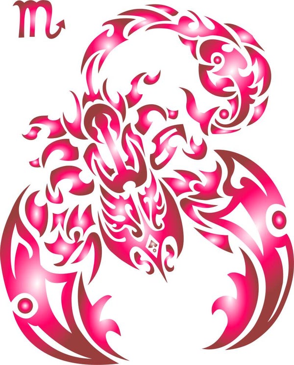 ✨ Bügelbild „Skorpion“ – elegantes Sternzeichen zum Aufpressen