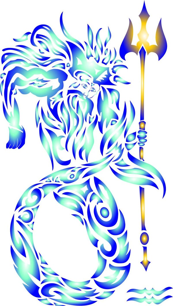 ✨ Bügelbild „Wassermann“ – elegantes Sternzeichen zum Aufpressen